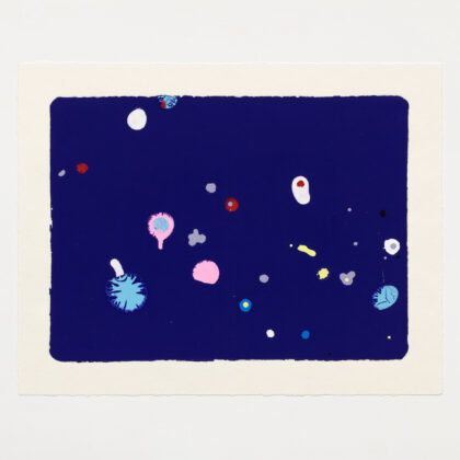 版画 のおすすめ作品・人気作家 抽象画 モノタイプ 版画 青 Stardust インテリア絵画 アート