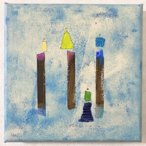 アクリル画 のおすすめ作品・人気作家 抽象画 アクリル画 ブルー 今日の絵 心象 心象風景 日々の心象シリーズ 風景画 ぼうよう インテリア絵画 アート