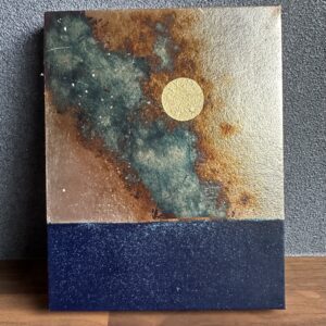 日本画 のおすすめ作品・人気作家 日本画 月 銀箔 月の出 インテリア絵画 アート
