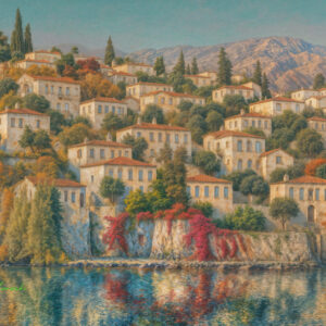 版画 のおすすめ作品・人気作家 地中海 海辺 街並み mediterranean impression-20251010-b インテリア絵画 アート