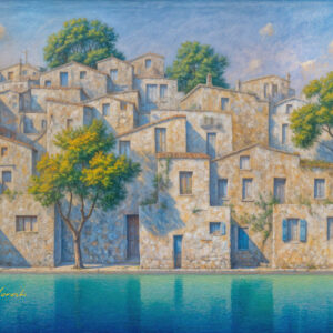 版画 のおすすめ作品・人気作家 地中海 海辺 街並み mediterranean impression-20251010-c インテリア絵画 アート