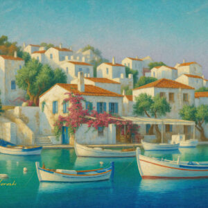 版画 のおすすめ作品・人気作家 地中海 港 船 mediterranean impression-20251010-h インテリア絵画 アート
