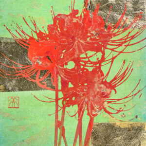 日本画 のおすすめ作品・人気作家 花 赤 ヒガンバナ 彼岸花 曼殊沙華 曼殊沙華(三十二) インテリア絵画 アート