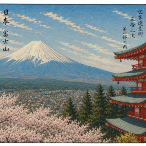 版画 のおすすめ作品・人気作家 世界遺産 富士山 日本 世界遺産的53次 第一部-20260706-035 富士山(日本) インテリア絵画 アート