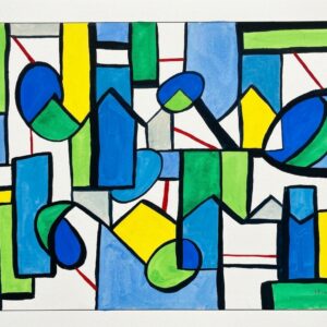 抽象画 のおすすめ作品・人気作家 抽象画 幾何学のパルス / Geometric Pulse インテリア絵画 アート