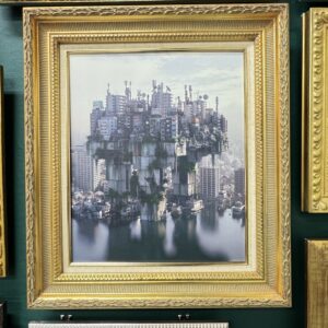 その他 AI AIアート キャンバス 額装 都市島 インテリア絵画 アート