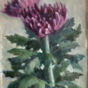 絵画 のおすすめ作品・人気作家 stillife 油絵静物花oilpainting 花 キク インテリア絵画 アート