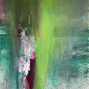 アクリル画 のおすすめ作品・人気作家 緑 AI conceptual figurative abstract large abstract Artificial Flowers インテリア絵画 アート