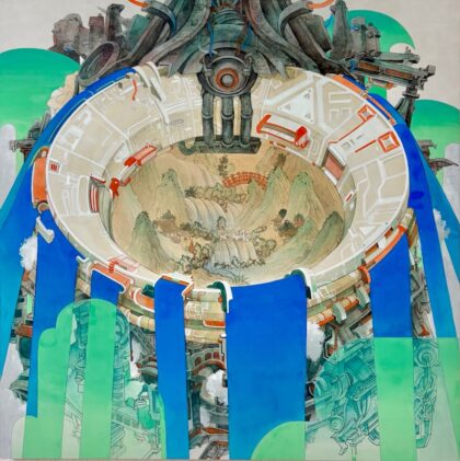 日本画 のおすすめ作品・人気作家 自然 山水画 機械 風景 水門庫図 インテリア絵画 アート