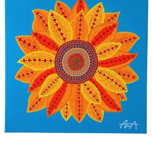 手描きイラスト のおすすめ作品・人気作家 ひまわり向日葵カラフル ニチリンソウ インテリア絵画 アート