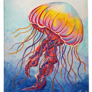 手描きイラスト のおすすめ作品・人気作家 クラゲ海深海 深海の色彩 インテリア絵画 アート