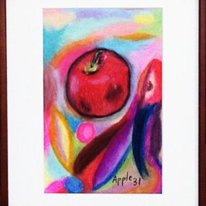 パステル画 のおすすめ作品・人気作家 りんご カラフル パステル 果物 Apple３１ インテリア絵画 アート