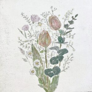 アクリル画 のおすすめ作品・人気作家 チューリップとユーカリ インテリア絵画 アート
