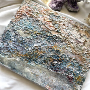 水彩画 のおすすめ作品・人気作家 海 オレンジ グラデーション ゴールド ブルー 氷 flakes インテリア絵画 アート