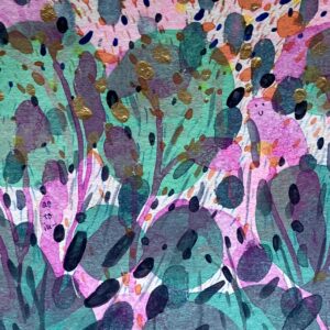 アクリル画 のおすすめ作品・人気作家 抽象 緑 自然 花 【 rain mint, amer 】 インテリア絵画 アート