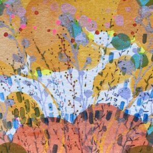 アクリル画 のおすすめ作品・人気作家 抽象 緑 花 秋 里 風 【 enjoy petite orchestra 】 インテリア絵画 アート