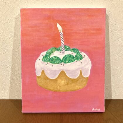 絵画 のおすすめ作品・人気作家 ケーキ誕生日お祝いクリスマス 讃え歌詞 インテリア絵画 アート