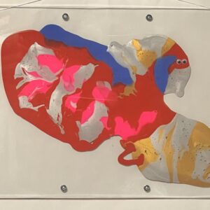 絵画 のおすすめ作品・人気作家 アクリル 動物 鳥 かわいい けったい デカルコマニー ムニュティング画 四神 朱雀 現代アート すざく インテリア絵画 アート