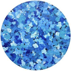 アクリル画 のおすすめ作品・人気作家 抽象 丸型キャンバス 円 模様 SQUASH (Blue) インテリア絵画 アート