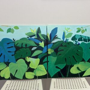 アクリル画 のおすすめ作品・人気作家 自然 モンステラ 葉っぱ a sense of wonder for awe-inspiring インテリア絵画 アート