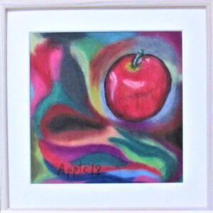 パステル画 のおすすめ作品・人気作家 りんご カラフル パステル 果物 Apple18 インテリア絵画 アート