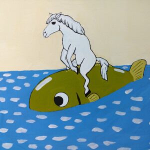 アクリル画 のおすすめ作品・人気作家 午年 干支 星座 魚座 午年、魚座 インテリア絵画 アート