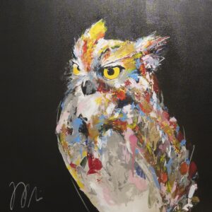 絵画 のおすすめ作品・人気作家 動物 鳥 アニマル フクロウ梟 正方形 owl / フクロウ インテリア絵画 アート
