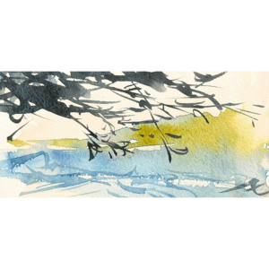 水彩画 のおすすめ作品・人気作家 水彩画 川 水彩 風景 watercolor sketch3 インテリア絵画 アート