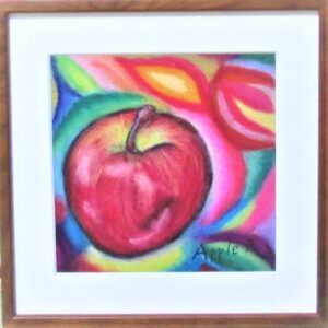 パステル画 のおすすめ作品・人気作家 りんご カラフル パステル 果物 Apple2 インテリア絵画 アート
