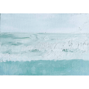 絵画 のおすすめ作品・人気作家 海 風景画 原画・油彩「思い出すのに丁度良い海 ２」絵画・サムホール（16×23㎝） インテリア絵画 アート
