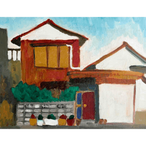 絵画 のおすすめ作品・人気作家 日常 民家 風景画 原画・油彩「民家」絵画・F6(31×41㎝) インテリア絵画 アート
