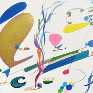 アクリル画 のおすすめ作品・人気作家 音楽線ファッション 風のコンチェルト インテリア絵画 アート