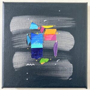 アクリル画 のおすすめ作品・人気作家 抽象画 アクリル画 カラフル グレー 今日の絵 心象 心象風景 日々の心象シリーズ 風景画 つづき インテリア絵画 アート
