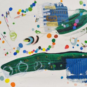 アクリル画 のおすすめ作品・人気作家 音楽線ファッション 緑のコンチェルト インテリア絵画 アート