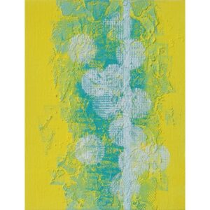 抽象画 のおすすめ作品・人気作家 抽象画 白 黄色 テクスチャーアート レース 丸 円 青 白線 インテリア絵画 アート